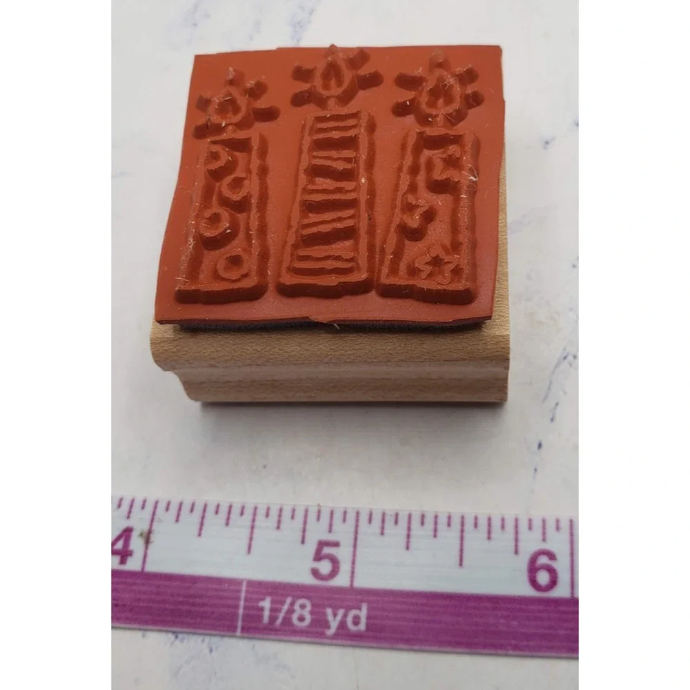 Stampin' Up! Happy Birthday Candles Wood Mounted Rubber Stamp
